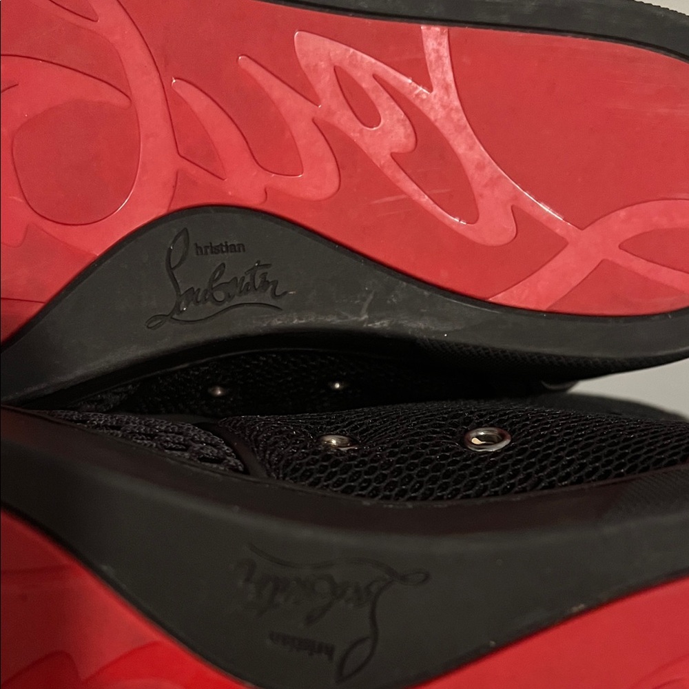Christian Louboutin Louis Black High-Top Sneakers - Picture 14 of 14